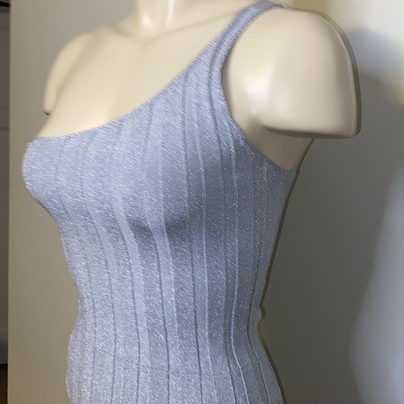 IOANNES
Ioannes Serpent One-Shoulder Metallic Ribbed-Knit Dress - Picture 4 of 8